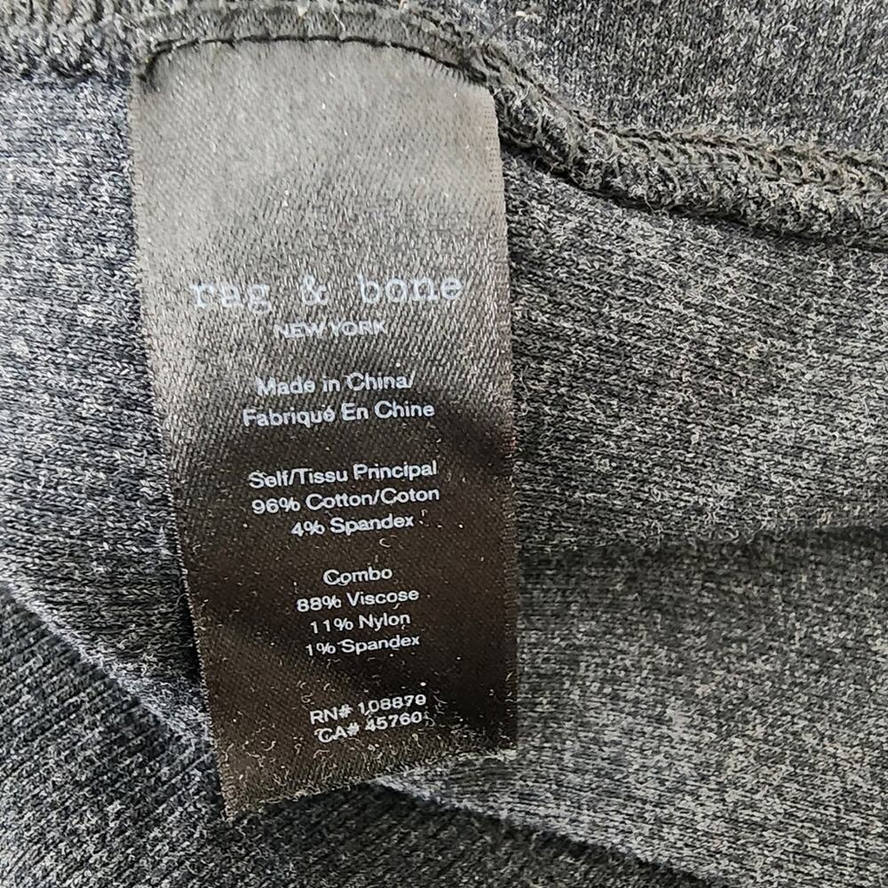 Rag & Bone Watts Engineered Knit Midi Dress Heather Grey Racerback XXS - Picture 10 of 10